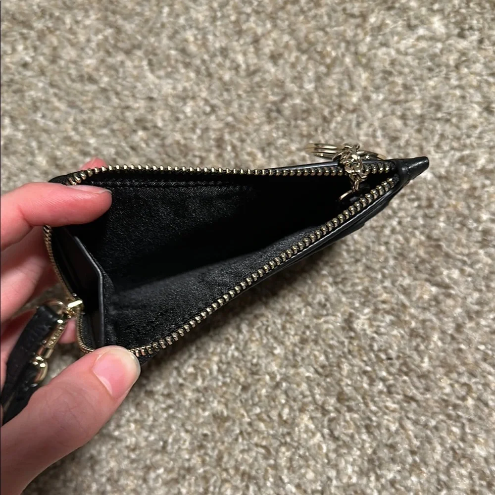Kate Spade Black Leather Card Holder with Wrist Strap - Picture 3 of 3
